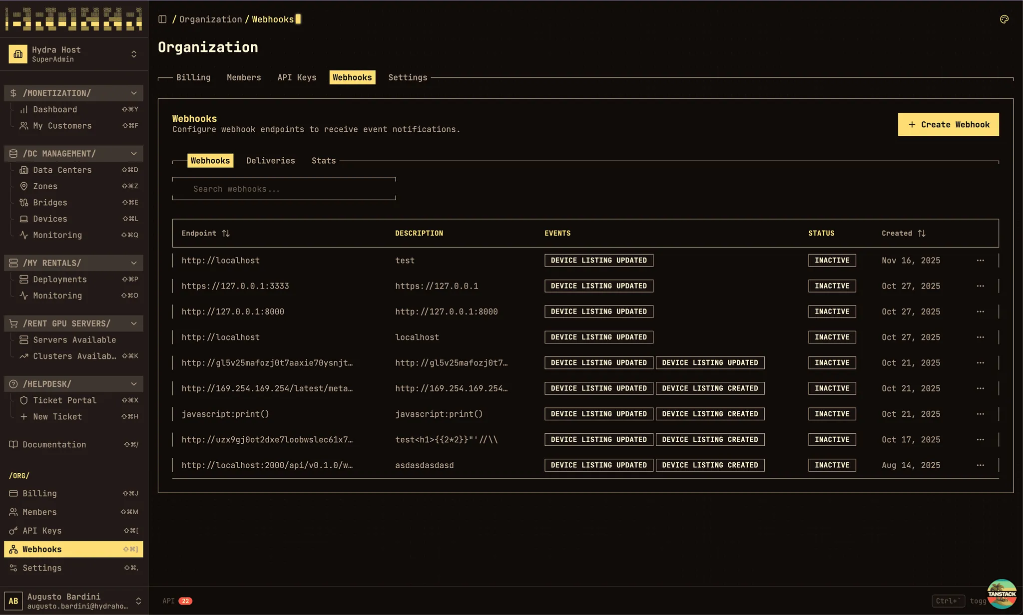 Brokkr platform interface